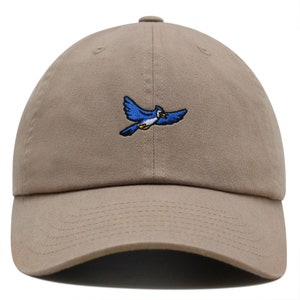 Flying Blue Jay Premium Dad Hat Embroidered Cotton Baseball Cap Canada