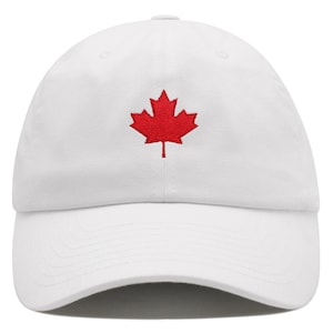 Kanadische Ahornblatt Premium Dad Hut Bestickte Baumwolle Baseballkappe MapleLeaf Canada