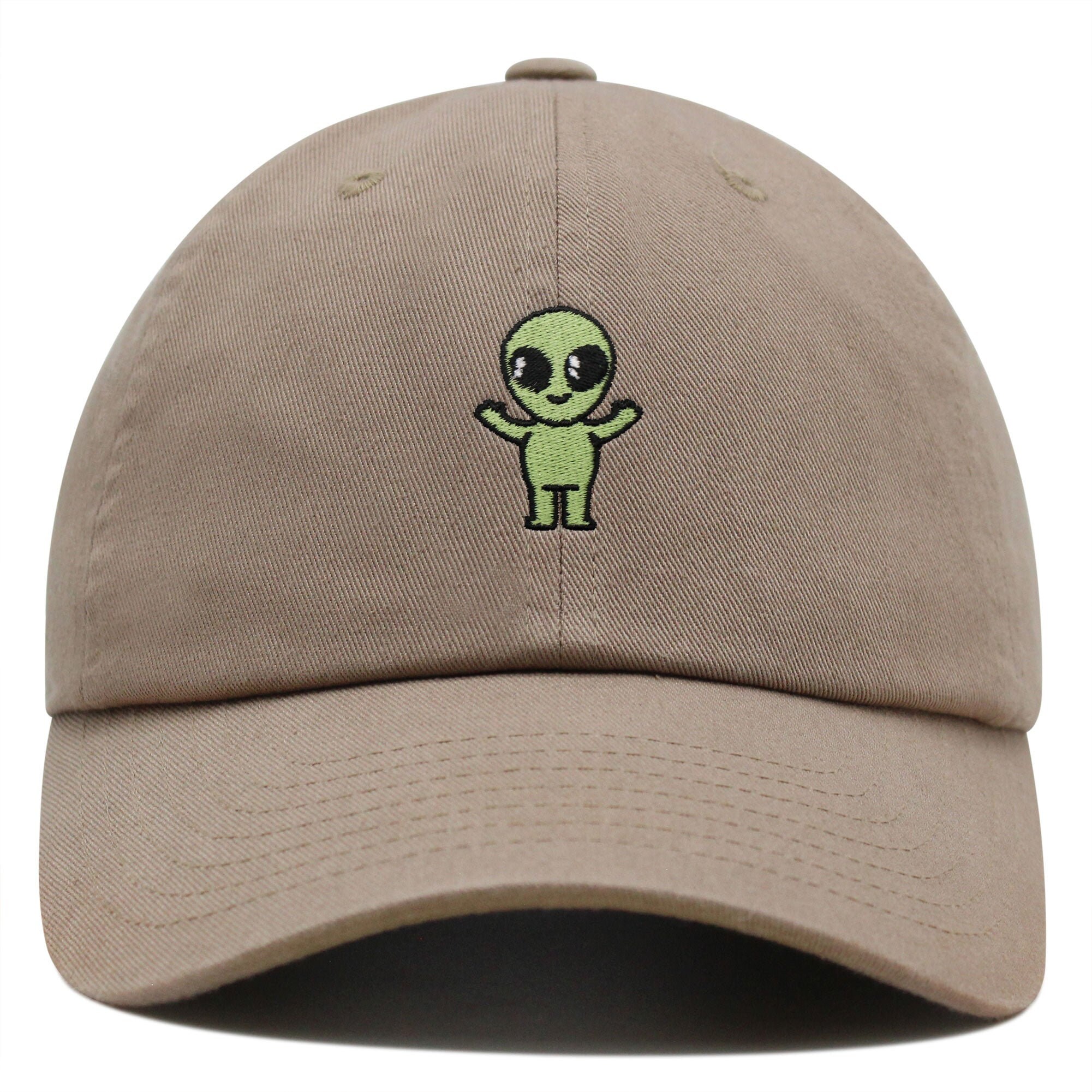 Embroidered Alien Dad Hat: Funny Cotton Baseball Cap - Etsy
