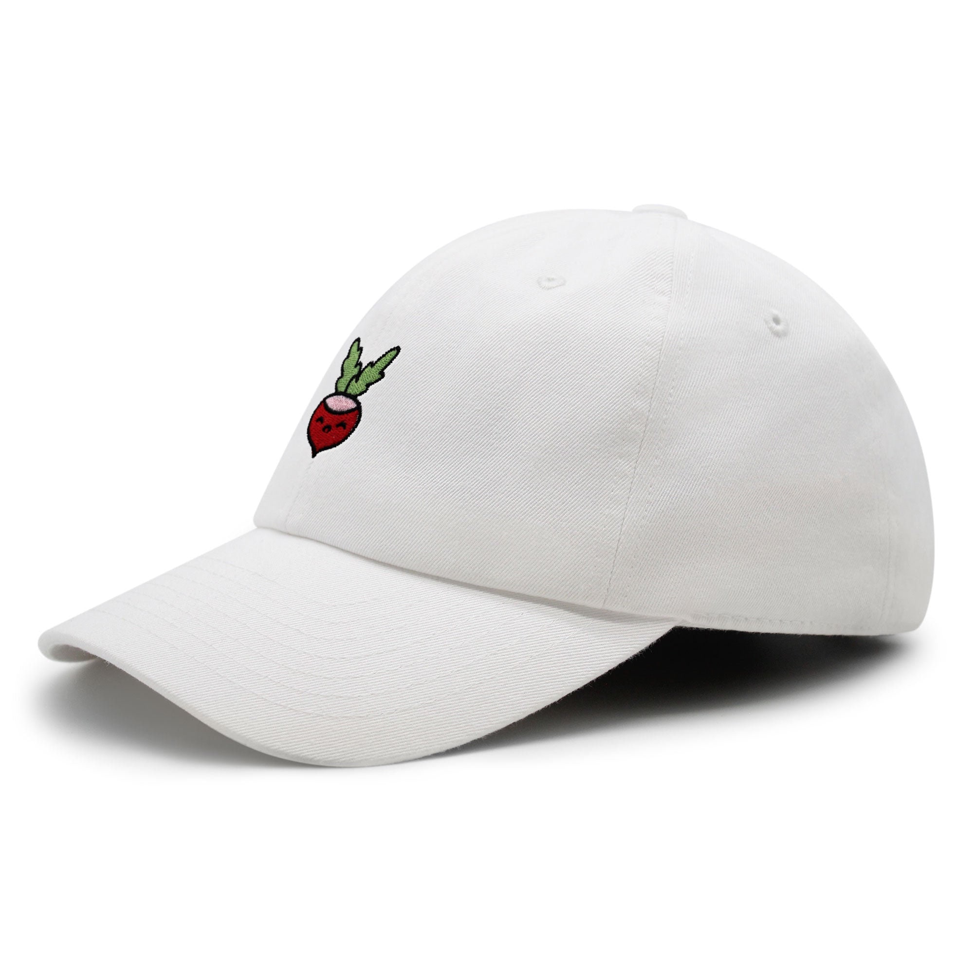 Radish Premium Dad Hat Embroidered Baseball Cap Vegan Vegetable Farmer