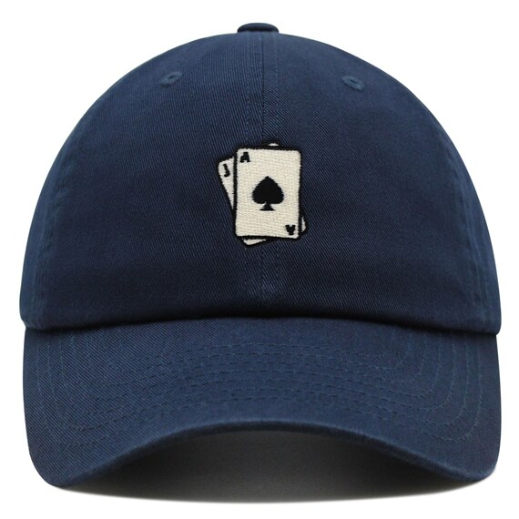 Tech Design Embroidered Dad Hat - Adjustable Cotton Baseball Cap, Unisex Spade Design