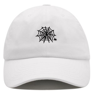 Spider web Premium Dad Hat Embroidered Baseball Cap Halloween