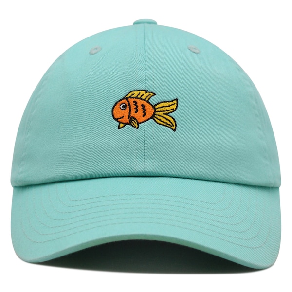 Goldfish Premium Dad Hat Embroidered Baseball Cap Finding Fish