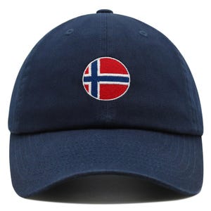 Embroidered Norway Flag Dad Hat, Cotton Baseball Cap