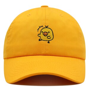 Energetic Doodle Chick Dance Premium Dad Hat Embroidered Cotton Baseball Cap
