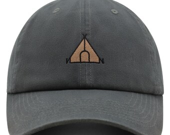 Tent Premium Dad Hat Bestickte Baumwollgelbe Baseballkappe Tentcraft Stickerei