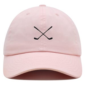 Crossed Golf Clubs Premium Dad Hat Embroidered Cotton Baseball Cap Golfing Embroidery