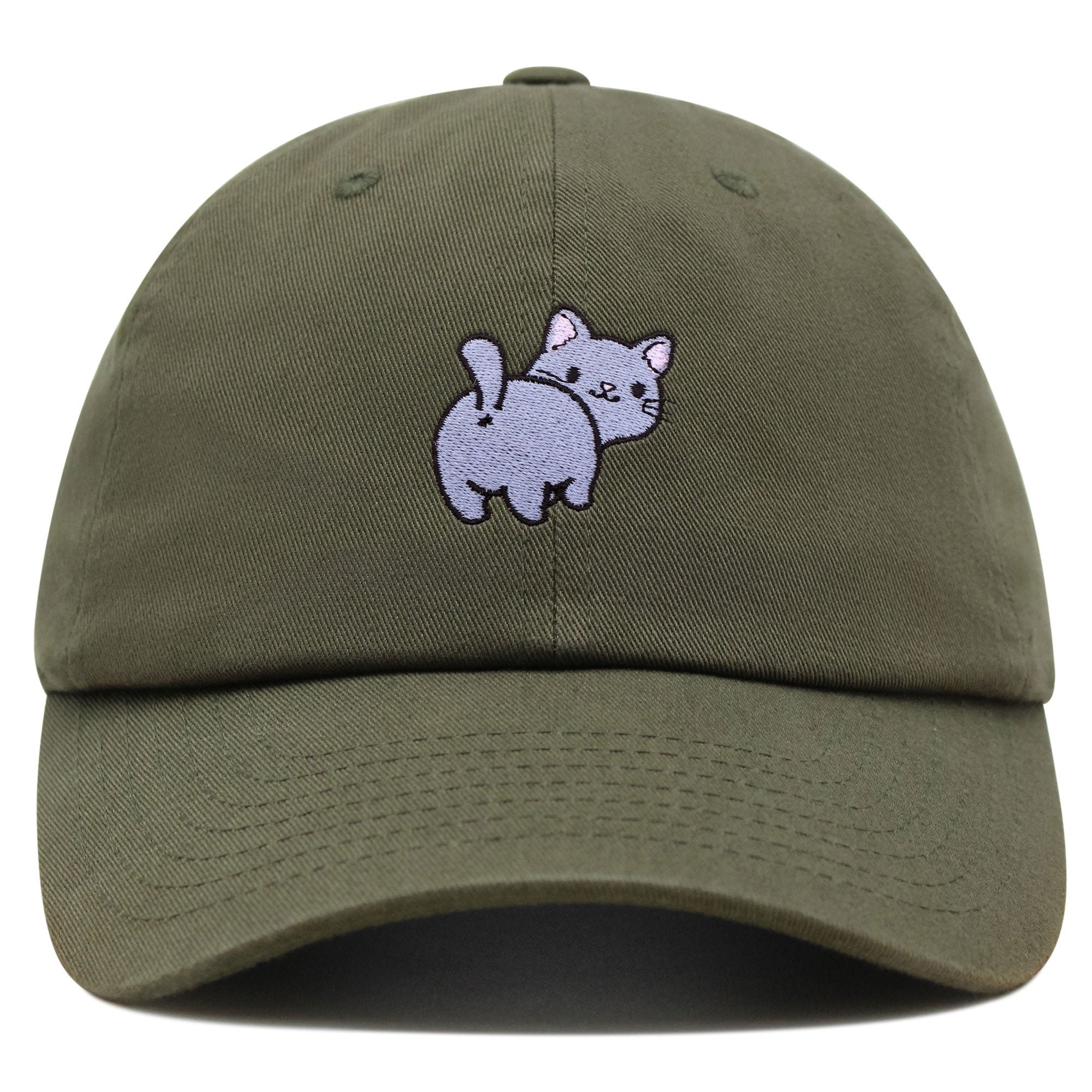 Cute Cat Butt Premium Dad Hat Embroidered Cotton Baseball Cap Ass - Etsy