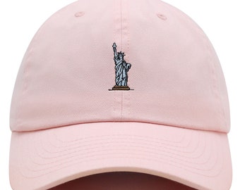 Embroidered Statue of Liberty Dad Hat - New York Baseball Cap