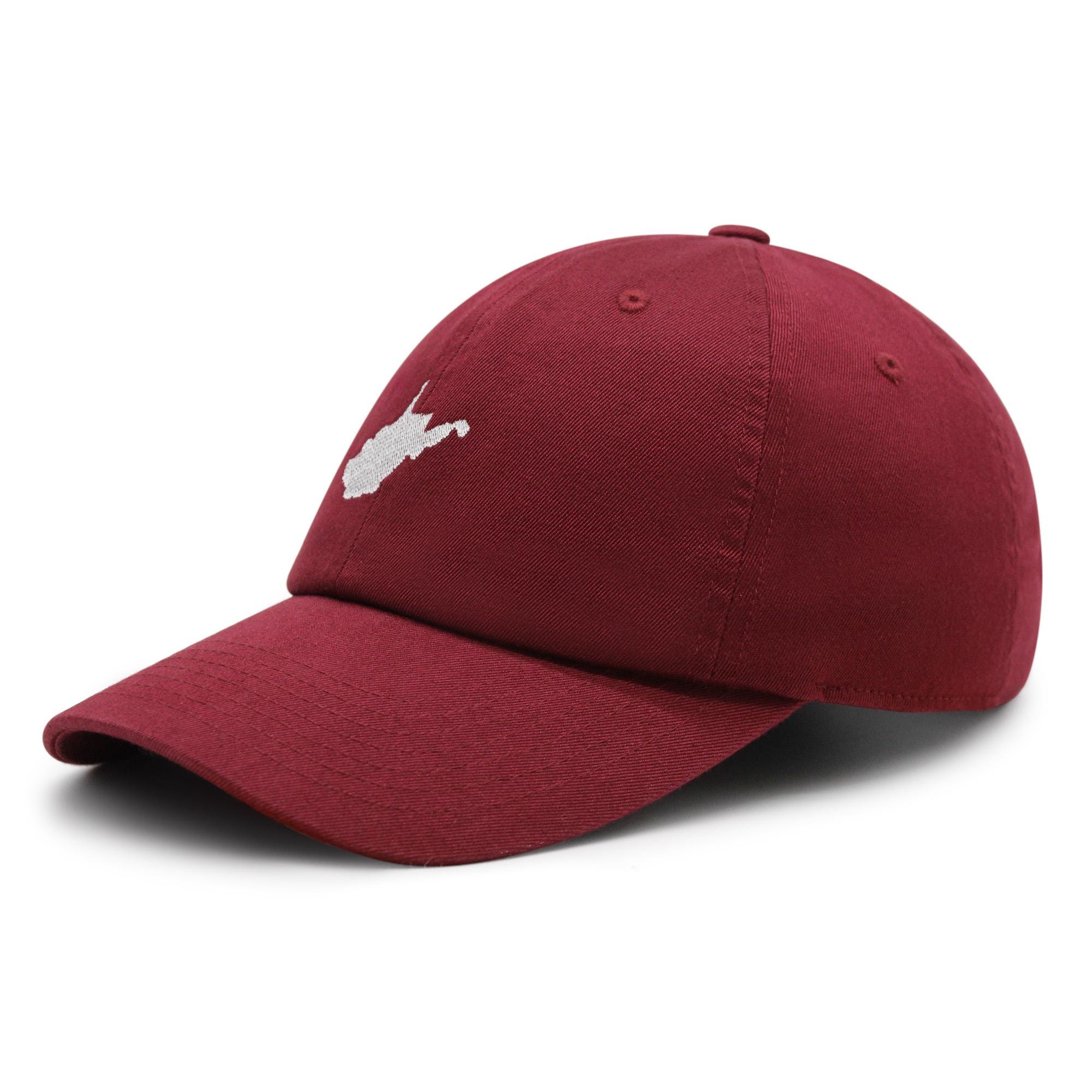 West Virginia WV Map Embroidered Dad Hat: Cotton Baseball Cap - Etsy