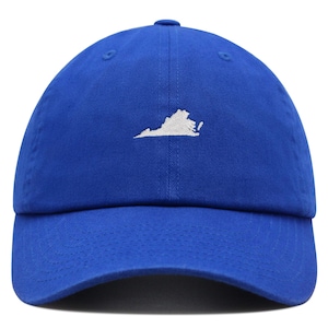 Virginia State VA Premium Dad Hat Casquette de baseball en coton brodé Virginia Cavalier