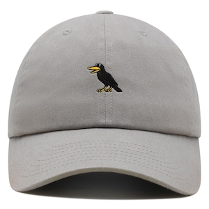 Crow Premium Dad Hat Embroidered Baseball Cap Bird