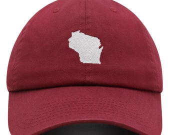 Boné de beisebol de algodão bordado premium da Wisconsin State WY Badger Dairyland