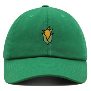 Corn Premium Dad Hat Embroidered Baseball Cap Vegetable Foodie Farmers
