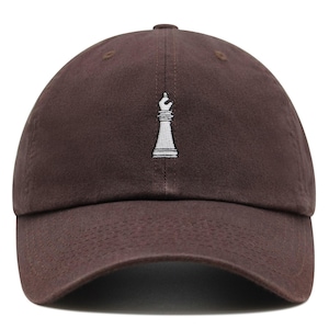 Bishop Chess Figure Premium Dad Hat Embroidered Cotton Baseball Cap Bishop Chesspiece