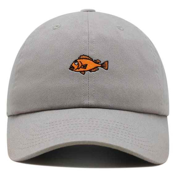 Fishing Premium Dad Hat Embroidered Baseball Cap Rock Fish 