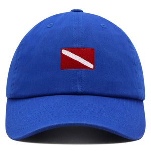 Diving Flag Premium Dad Hat Embroidered Baseball Cap Flag Symbol