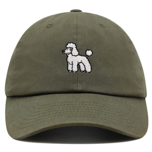 Fancy Poodle Premium Dad Hat Embroidered Baseball Cap Puppies