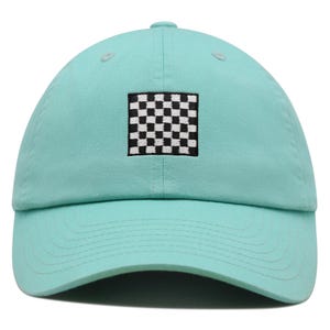 Chess Board Premium Dad Hat Embroidered Cotton Baseball Cap Chessboard Strategy