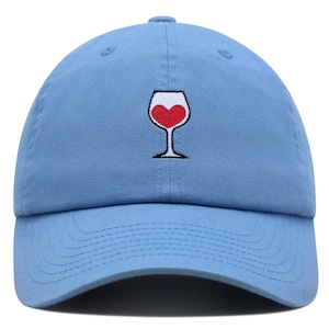 Wine Premium Dad Hat Embroidered Baseball Cap Romantic