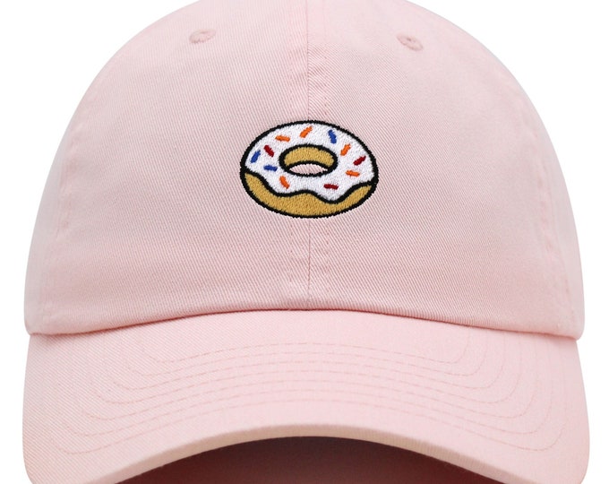 Donut Embroidered Dad Hat - Premium Cotton Baseball Cap