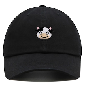 Cow Premium Dad Hat Embroidered Baseball Cap Milk Animal