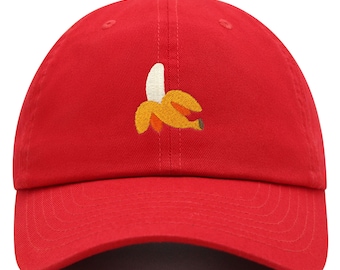Gorra de béisbol de algodón premium con bordado de plátano