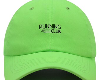 Running Club Dad Hat: Embroidered Cotton Baseball Cap