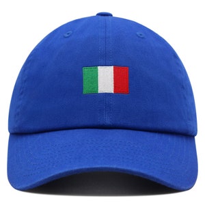 Italy Flag Premium Dad Hat Embroidered Cotton Baseball Cap Country Flag Series