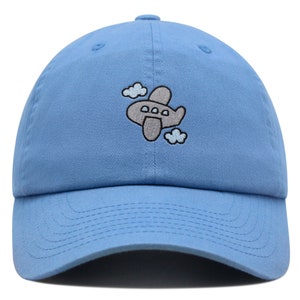 Airplane Premium Dad Hat Embroidered Baseball Cap Plane Airport