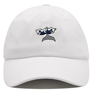 Whale Premium Dad Hat Embroidered Baseball Cap Wave Ocean