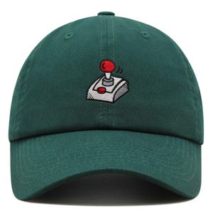 Retro Arcade Joystick Premium Dad Hat Embroidered Cotton Baseball Cap