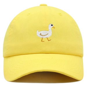 Gorra de béisbol bordada con diseño de pato de primera calidad, Bird Lake