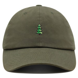 Pine Tree Premium Dad Hat Embroidered Baseball Cap Mountain