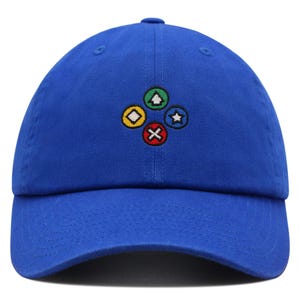 Casquette de baseball en coton brodée avec chapeau papa haut de gamme, boutons de manette de jeu rétro