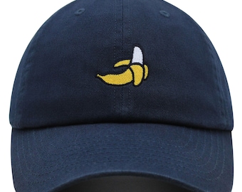 Gorra de béisbol de algodón premium con bordado de cáscara de plátano.