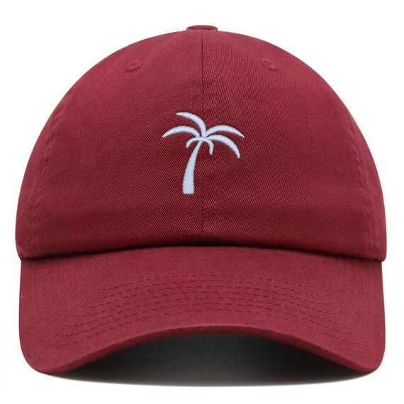 Embroidered Palm Tree Dad Hat: Adjustable Cotton Baseball  display picture 3