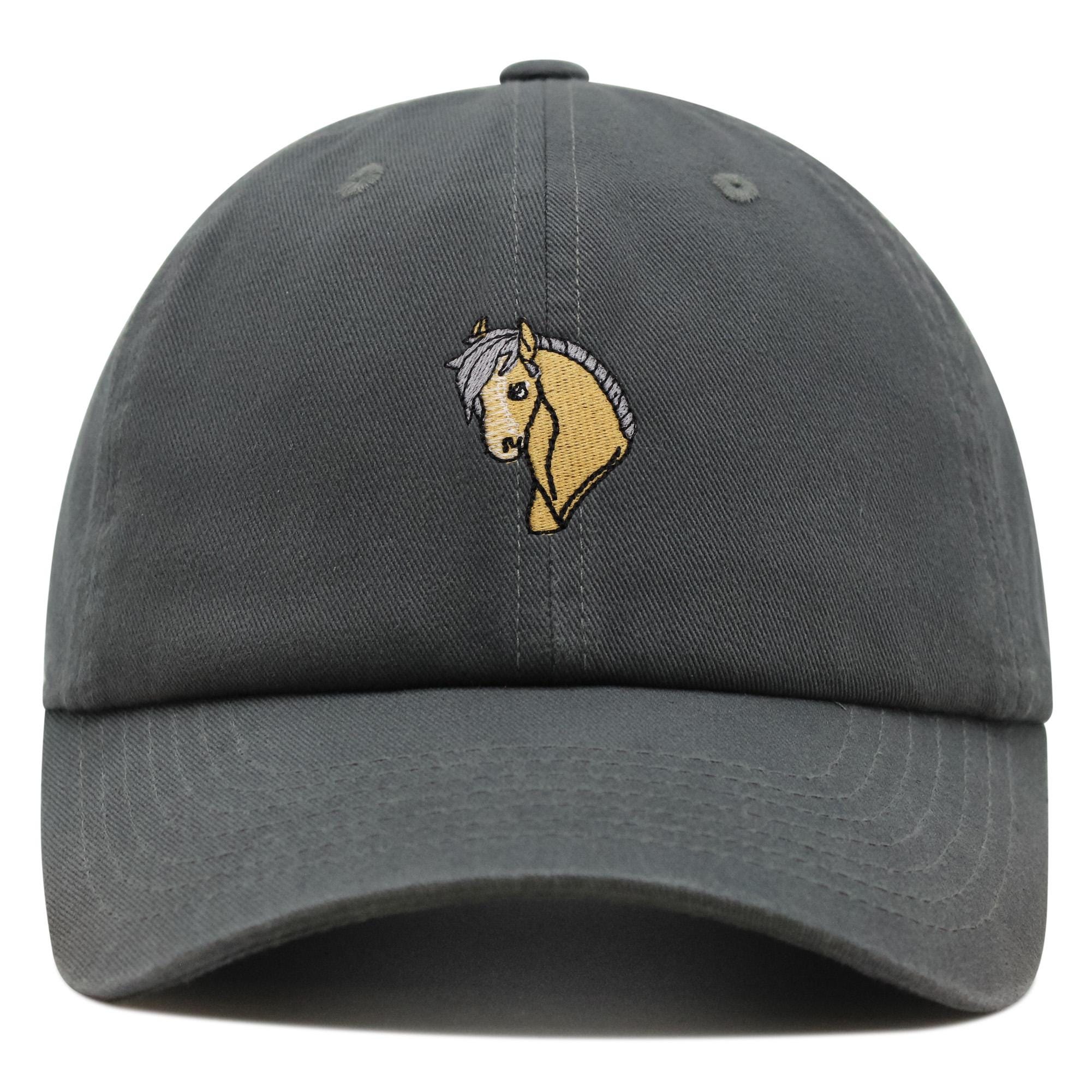 Farm Animal Baseball Cap with Embroidered Horse Head, Adjustable Dad Hat for Mare and foal embroidered dad hat, Horse Horses embroidered  main image 4