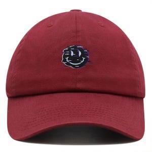 Smili Digital Blacked Hologram Face Premium Dad Hat Embroidered Cotton Baseball Cap SmiliDigital Hologram