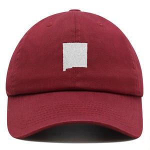 Embroidered New Mexico State Dad Hat: Cotton Baseball Cap