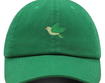Bird  Premium Dad Hat Embroidered Baseball Cap Green