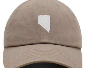 Nevada State Embroidered Dad Hat, Cotton Baseball Cap
