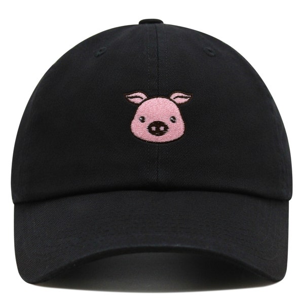 Pig Premium Dad Hat Embroidered Baseball Cap Pork Bacon