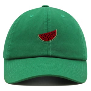 Watermelon Premium Dad Hat Embroidered Baseball Cap Farmers Organic