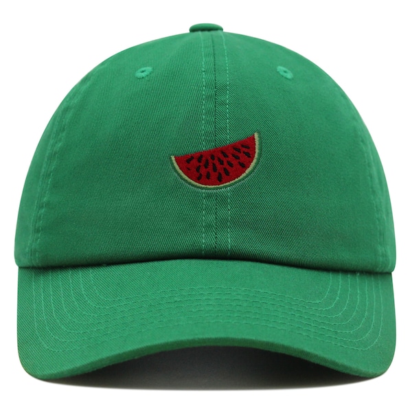 Watermelon Premium Dad Hat Embroidered Baseball Cap Farmers Organic