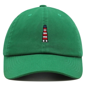 Embroidered Lighthouse Dad Hat: Cotton Baseball Cap