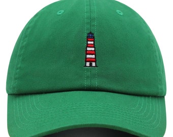Chapeau papa phare brodé : casquette de baseball en coton