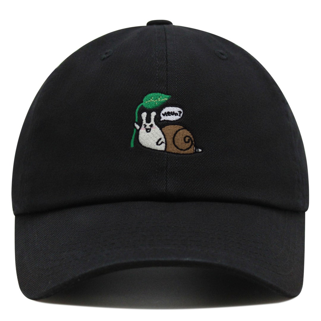 JPAK Hello Snail Embroidered Dad Hat - Premium Cotton Baseball Cap