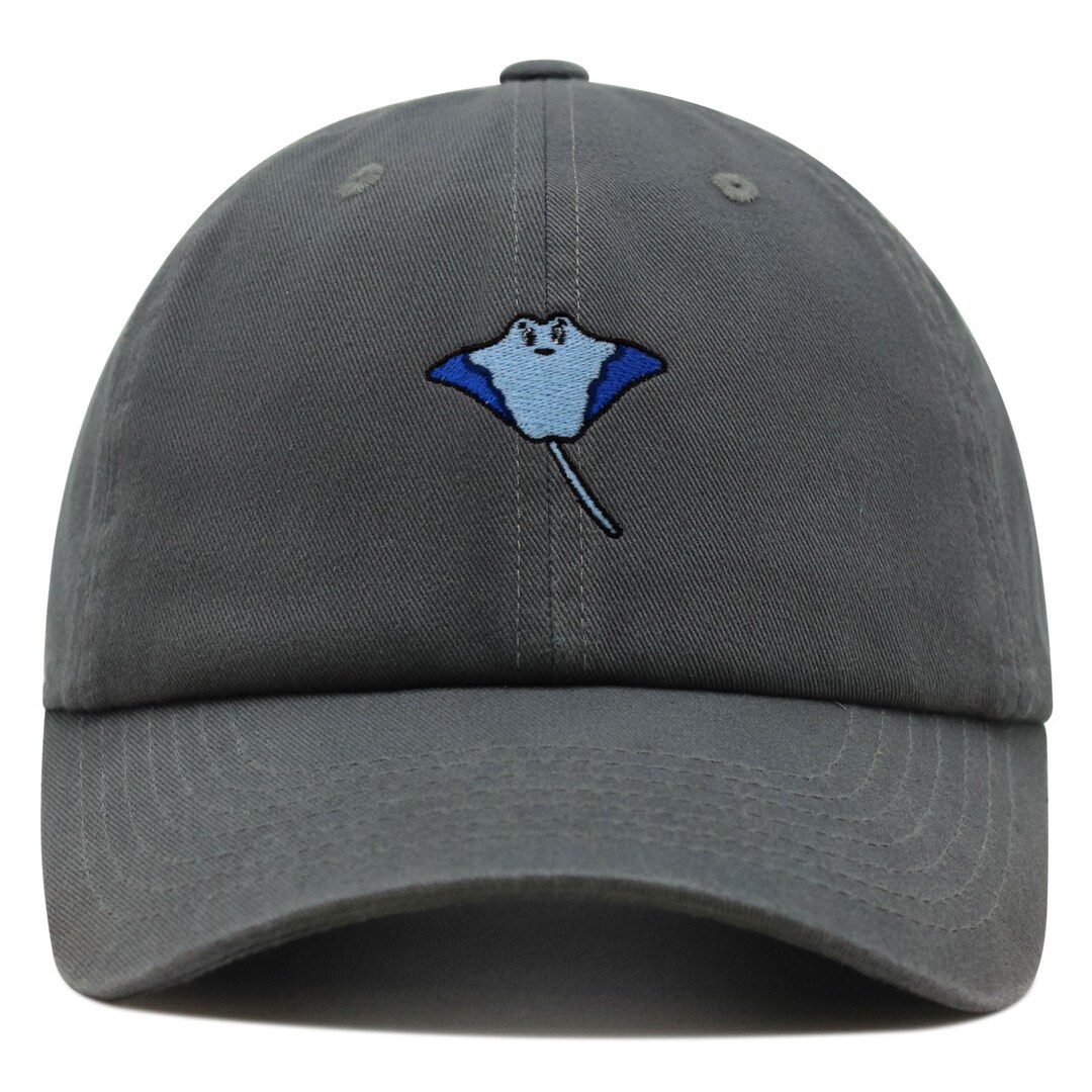 String Ray Hat Embroidered Stingray Dad Hat - Premium Cotton Baseball Cap - Etsy