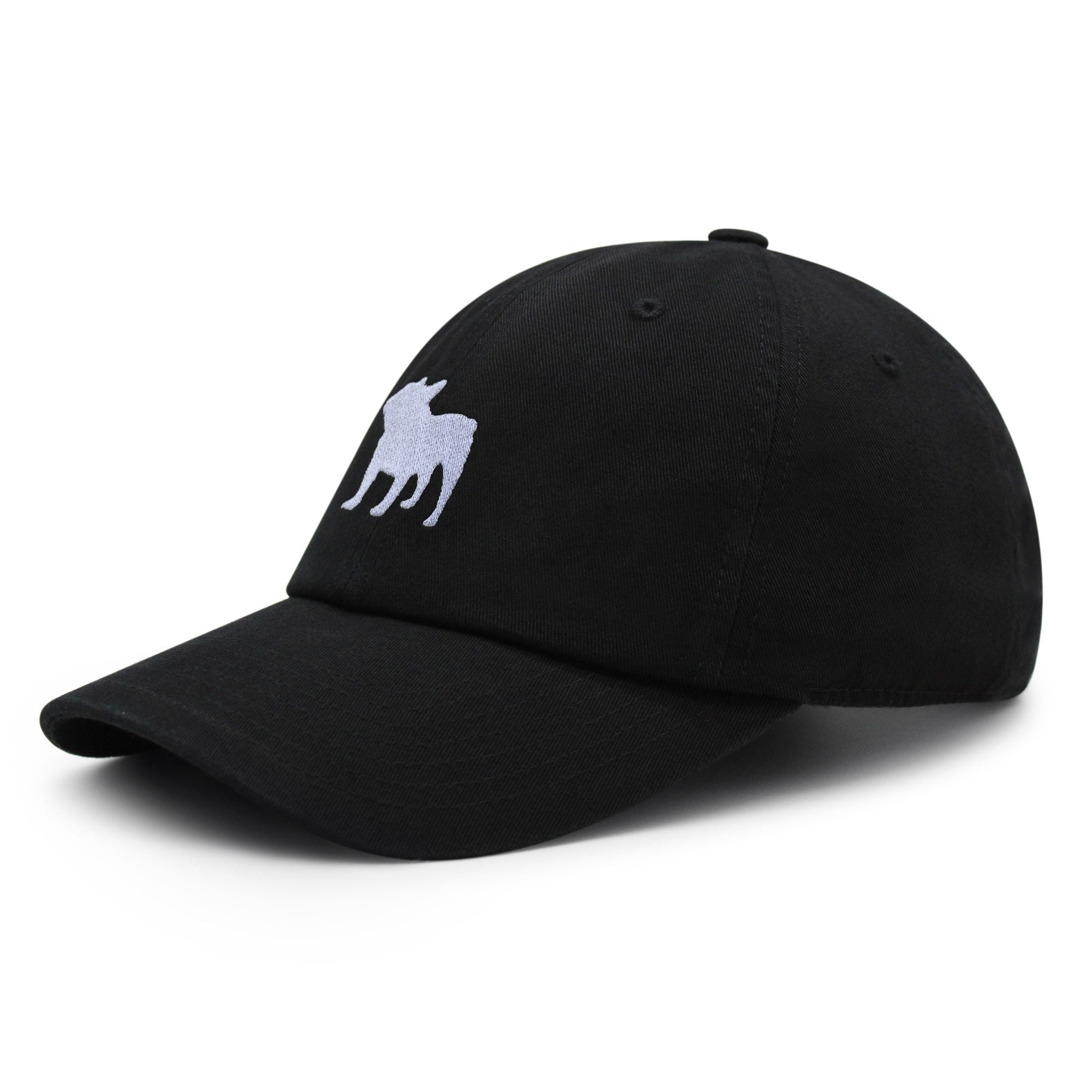 French Bulldog Dog Dad Hat Cotton Washed Black Adjustable Cap Gift French Bulldog Dad Hat | Embroidered Frenchie Cap for Dog  main image 3